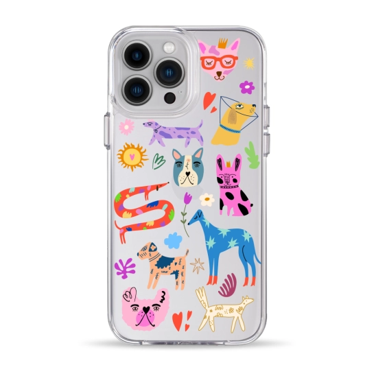Чехол Pump Clear Case for iPhone 13 Pro Max Lovely Dogs