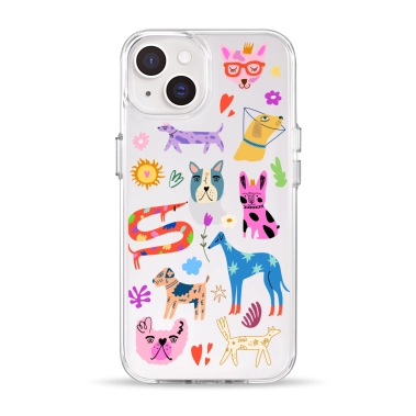 Чохол Pump Clear Case for iPhone 14 Lovely Dogs - цена, характеристики, отзывы, рассрочка, фото 1