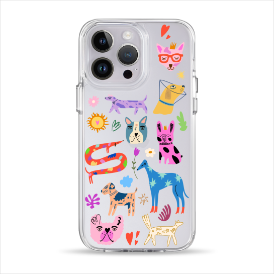Чехол Pump Clear Case for iPhone 14 Pro Lovely Dogs - цена, характеристики, отзывы, рассрочка, фото 1