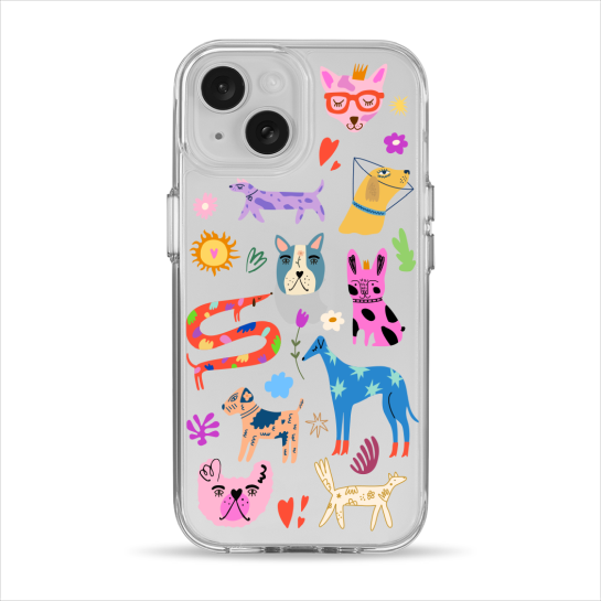 Чохол Pump Clear Case for iPhone 15 Lovely Dogs - ціна, характеристики, відгуки, розстрочка, фото 1