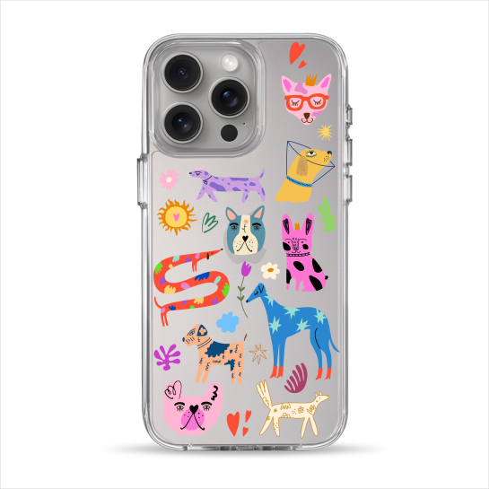 Чохол Pump Clear Case for iPhone 15 Pro Max Lovely Dogs - ціна, характеристики, відгуки, розстрочка, фото 1