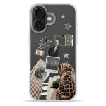 Чехол Pump Clear Case for iPhone 16 Old Money