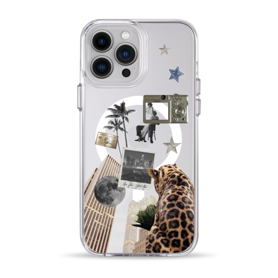 Чехол Pump Clear Case with MagSafe for iPhone 13 Pro Max Old Money