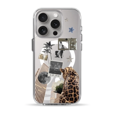 Чехол Pump Clear Case with MagSafe for iPhone 15 Pro Old Money - цена, характеристики, отзывы, рассрочка, фото 1