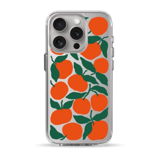 Чехол Pump Clear Case for iPhone 15 Pro Oranges