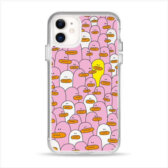 Чохол Pump Clear Case for iPhone 11 Pink Ducks - ціна, характеристики, відгуки, розстрочка, фото 1
