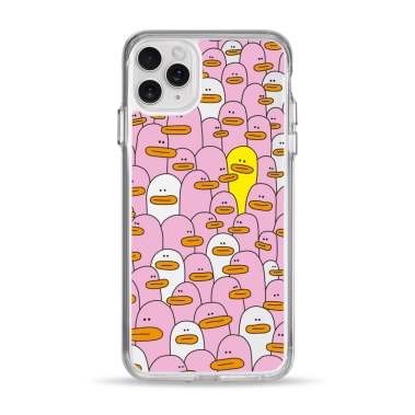 Чохол Pump Clear Case for iPhone 11 Pro Max Pink Ducks - цена, характеристики, отзывы, рассрочка, фото 1