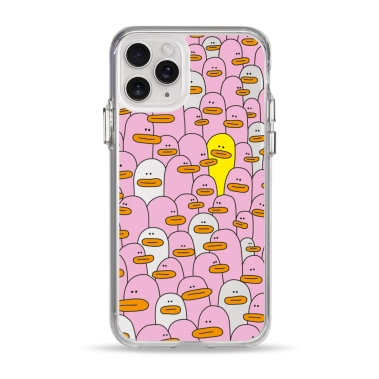 Чохол Pump Clear Case for iPhone 11 Pro Pink Ducks - цена, характеристики, отзывы, рассрочка, фото 1