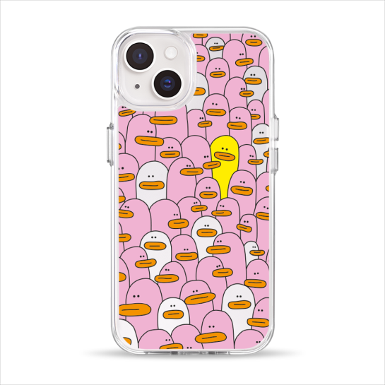 Чохол Pump Clear Case for iPhone 14 Pink Ducks - ціна, характеристики, відгуки, розстрочка, фото 1