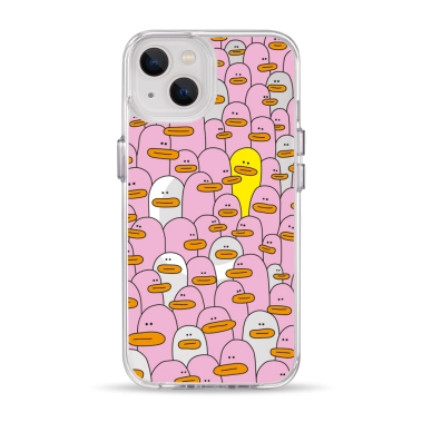 Чехол Pump Clear Case with MagSafe for iPhone 13 Pink Ducks - цена, характеристики, отзывы, рассрочка, фото 1