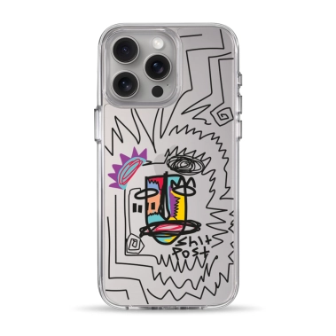 Чохол Pump Clear Case for iPhone 15 Pro Max Shit Post - цена, характеристики, отзывы, рассрочка, фото 1