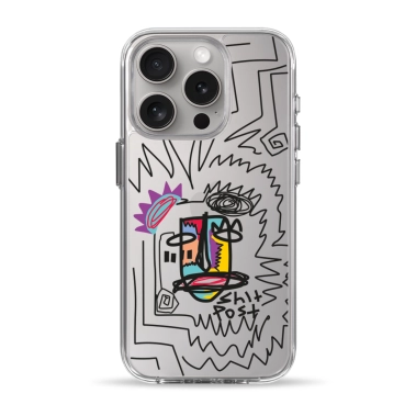 Чохол Pump Clear Case for iPhone 15 Pro Shit Post - цена, характеристики, отзывы, рассрочка, фото 1