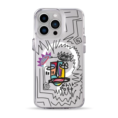 Чохол Pump Clear Case with MagSafe for iPhone 13 Pro Shit Post - цена, характеристики, отзывы, рассрочка, фото 1