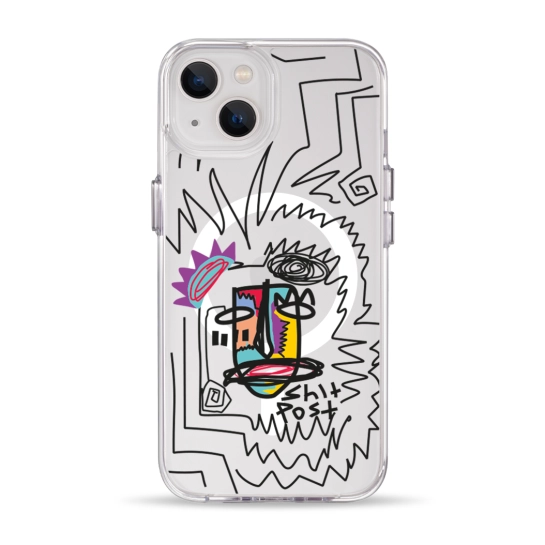 Чохол Pump Clear Case with MagSafe for iPhone 13 Shit Post