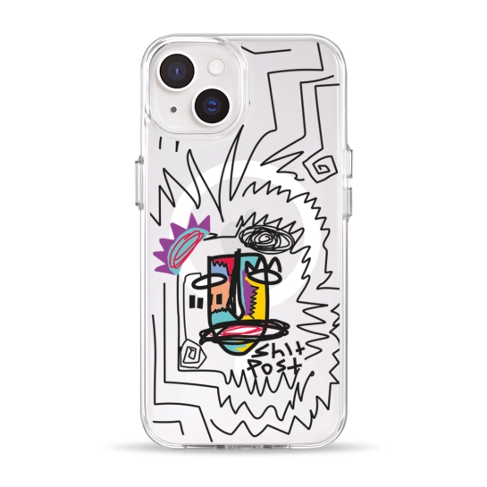 Чохол Pump Clear Case with MagSafe for iPhone 14 Shit Post