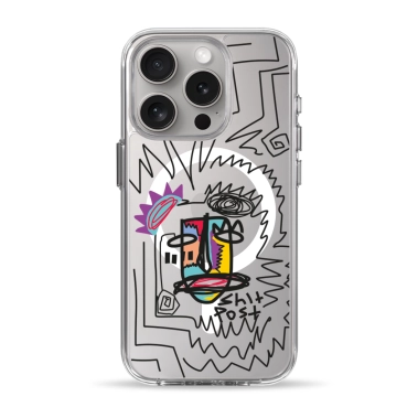 Чохол Pump Clear Case with MagSafe for iPhone 15 Pro Shit Post - цена, характеристики, отзывы, рассрочка, фото 1