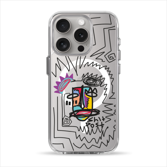 Чохол Pump Clear Case with MagSafe for iPhone 15 Pro Shit Post - ціна, характеристики, відгуки, розстрочка, фото 1