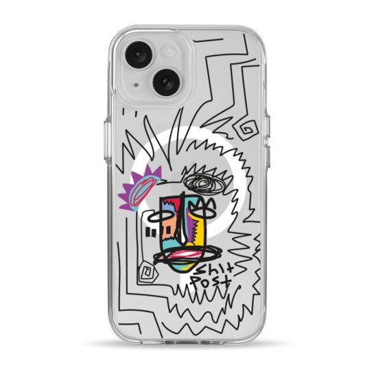 Чохол Pump Clear Case with MagSafe for iPhone 15 Shit Post