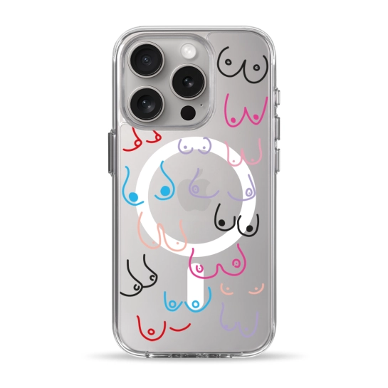 Чехол Pump Clear Case with MagSafe for iPhone 15 Pro Sisi