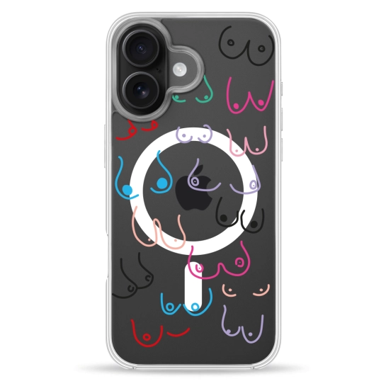 Чехол Pump Clear Case with MagSafe for iPhone 16 Sisi