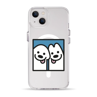 Чохол Pump Clear Case with MagSafe for iPhone 13 Sobaky - цена, характеристики, отзывы, рассрочка, фото 1