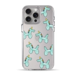 Чехол Pump Clear Case with MagSafe for iPhone 15 Pro Max Unicorn Baloon