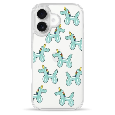 Чехол Pump Clear Case with MagSafe for iPhone 16 Unicorn Baloon - цена, характеристики, отзывы, рассрочка, фото 1
