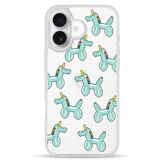 Чохол Pump Clear Case with MagSafe for iPhone 16 Unicorn Baloon - ціна, характеристики, відгуки, розстрочка, фото 1