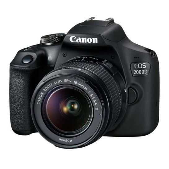 Фотоаппарат со сменным объективом Canon EOS 2000D Kit 18-55mm DC III (2728C007) - цена, характеристики, отзывы, рассрочка, фото 1