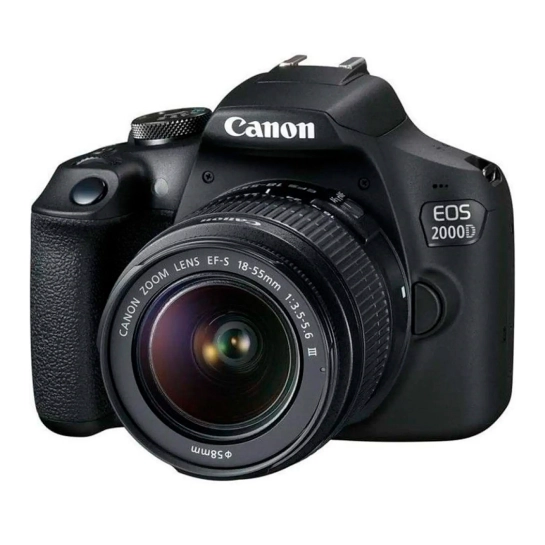 Фотоаппарат со сменным объективом Canon EOS 2000D Kit 18-55mm DC III (2728C007)