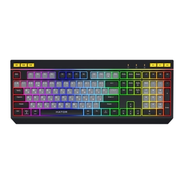 Клавіатура Hator Icefall USB Black/Grey (HTK401UA) - цена, характеристики, отзывы, рассрочка, фото 1