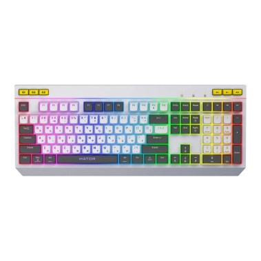 Клавіатура Hator Icefall USB White (HTK405UA) - цена, характеристики, отзывы, рассрочка, фото 1