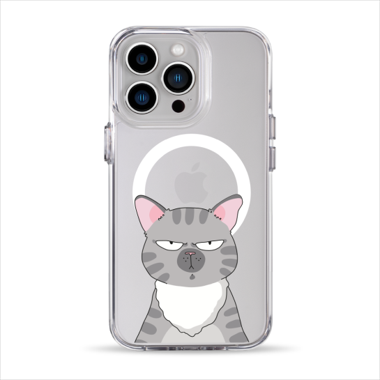 Чехол Pump Clear Case with MagSafe for iPhone 13 Pro Cat think 2 - цена, характеристики, отзывы, рассрочка, фото 1
