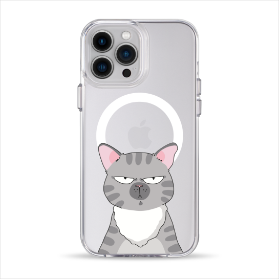 Чехол Pump Clear Case with MagSafe for iPhone 13 Pro Max Cat think 2 - цена, характеристики, отзывы, рассрочка, фото 1