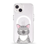 Чохол Pump Clear Case with MagSafe for iPhone 14 Cat think 2