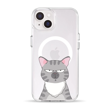Чехол Pump Clear Case with MagSafe for iPhone 14 Cat think 2 - цена, характеристики, отзывы, рассрочка, фото 1