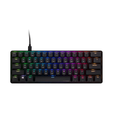 Клавіатура HyperX Alloy Origins 60 Red RGB UA Black (4P5N4AA) - цена, характеристики, отзывы, рассрочка, фото 1