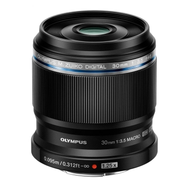 Объектив для фотоаппарата Olympus ZUIKO DIGITAL ED 30mm 1:3.5 Macro (V312040BW000) - цена, характеристики, отзывы, рассрочка, фото 1