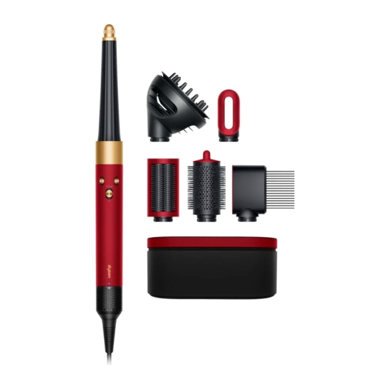 Мультистайлер Dyson Airwrap i.d. Multi-Styler and Dryer Curly to Coily Red Velvet/Gold (596928-01) (Дисконт) - ціна, характеристики, відгуки, розстрочка, фото 1