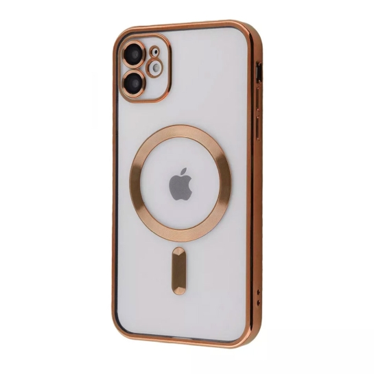 Чехол Metal Matte Case with Magnetic Ring for iPhone 11 Gold - цена, характеристики, отзывы, рассрочка, фото 1