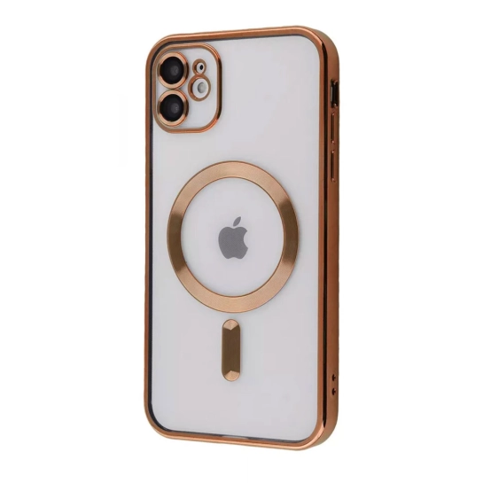 Чехол Metal Matte Case with Magnetic Ring for iPhone 11 Gold