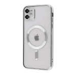 Чехол Metal Matte Case with Magnetic Ring for iPhone 11 Silver