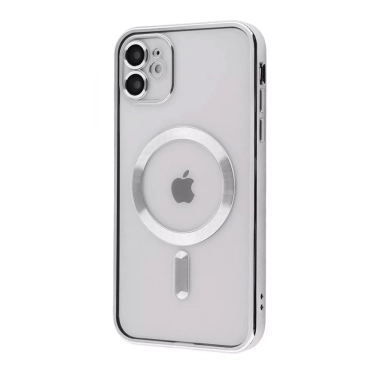 Чехол Metal Matte Case with Magnetic Ring for iPhone 11 Silver - цена, характеристики, отзывы, рассрочка, фото 1