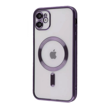 Чехол Metal Matte Case with Magnetic Ring for iPhone 11 Deep Purple - цена, характеристики, отзывы, рассрочка, фото 1