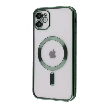 Чохол Metal Matte Case with Magnetic Ring for iPhone 11 Dark Green - цена, характеристики, отзывы, рассрочка, фото 1