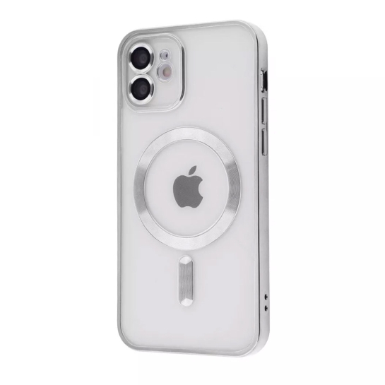 Чохол Metal Matte Case with Magnetic Ring for iPhone 12/12 Pro Silver - ціна, характеристики, відгуки, розстрочка, фото 1