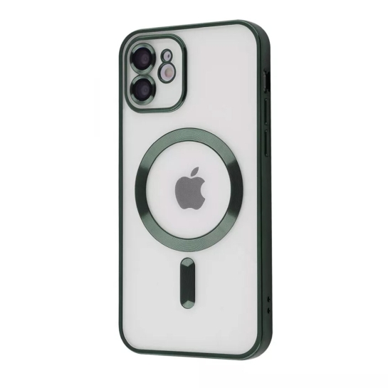 Чохол Metal Matte Case with Magnetic Ring for iPhone 12/12 Pro Dark Green - ціна, характеристики, відгуки, розстрочка, фото 1