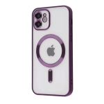 Чехол Metal Matte Case with Magnetic Ring for iPhone 12/12 Pro Deep purple