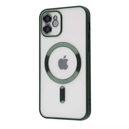 Чохол Metal Matte Case with Magnetic Ring for iPhone 12 Pro Max Dark Green - ціна, характеристики, відгуки, розстрочка, фото 1