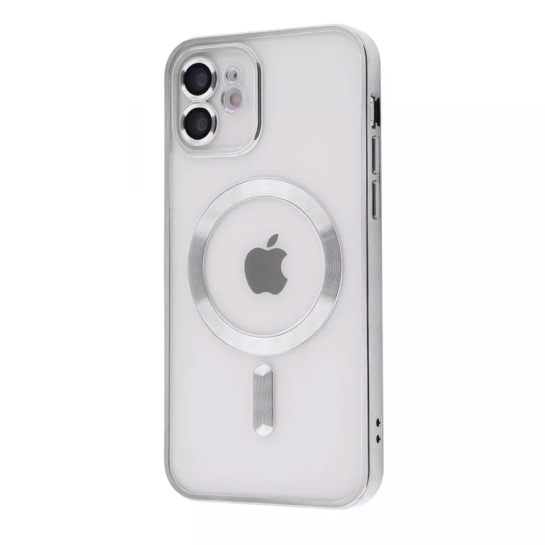 Чохол Metal Matte Case with Magnetic Ring for iPhone 12 Pro Max Silver - ціна, характеристики, відгуки, розстрочка, фото 1
